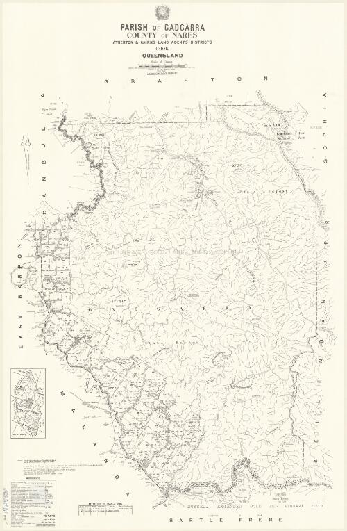 Parish of Gadgarra, County of Nares [cartographic material] / drawn and published at the Survey Office, Department of Lands