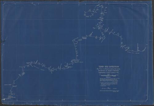 Terry 1932 Expedition [cartographic material] : key plan to heights above sea level determined by aneroid readings : supplementary to 1932 expedition map / drawn from field notes for the Waite Institute, Adelaide, November 1933