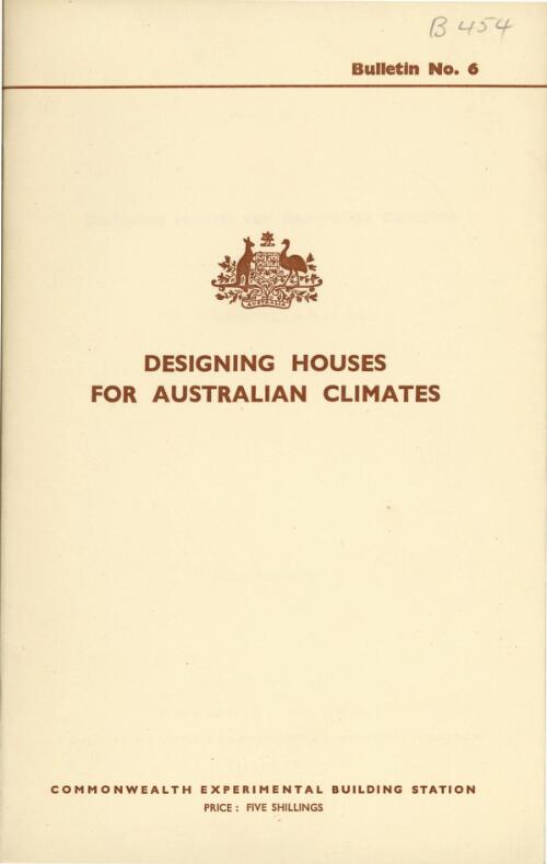 Designing houses for Australian climates / by J.W. Drysdale