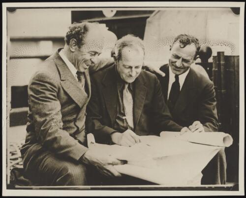 Frank Hurley, Alfred Hodgeman and Hamilton Blair, approximately 1930