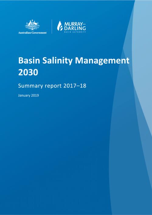 Basin salinity management 2030 : summary report 2017-18