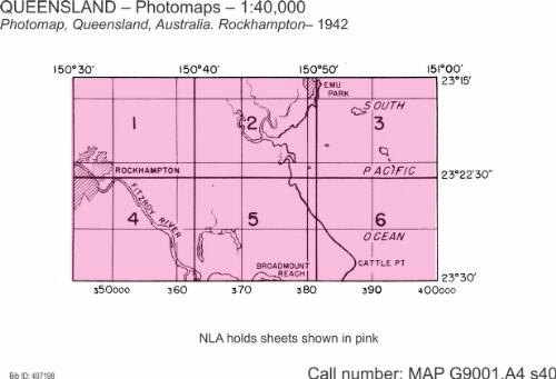 Photomap, Queensland, Australia. Rockhampton [cartographic material] / prepared under the direction of the Chief Engineer, USASOS, SWPA