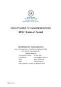 Annual report / Department of Human Services