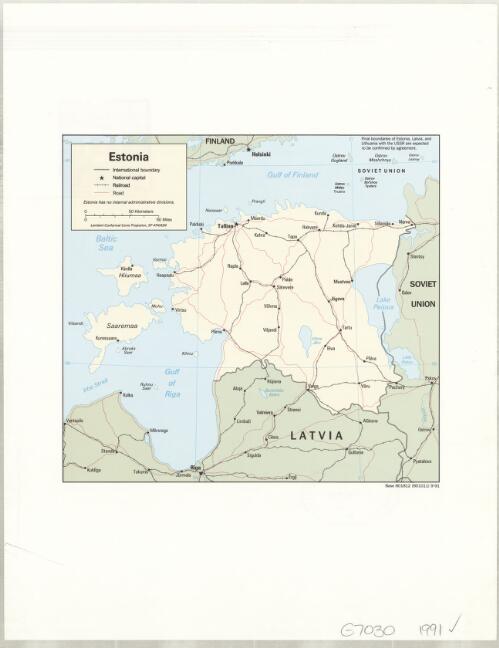 Estonia [cartographic material]