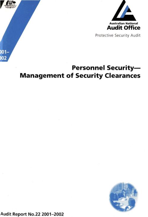 Personnel security : management of security clearances / the Auditor-General