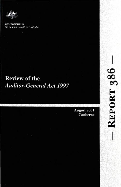 Review of the Auditor-General Act 1997 / Joint Committee of Public Accounts and Audit