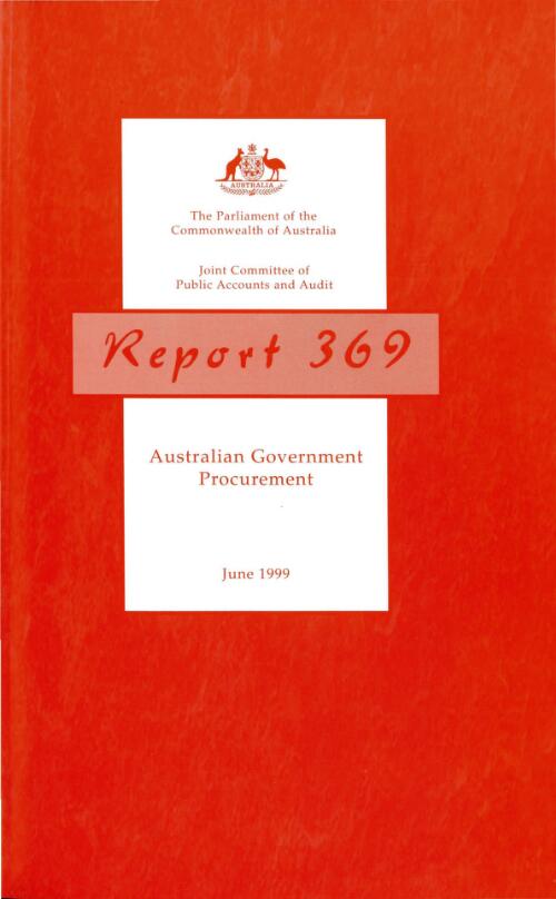 Australian government procurement / Joint Committee of Public Accounts and Audit