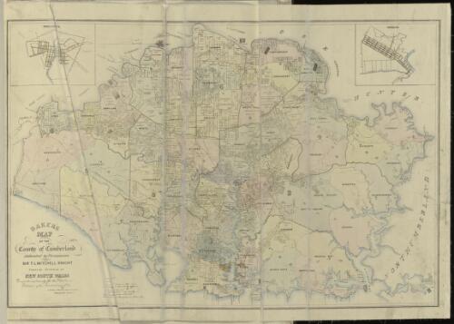 Baker's map of the County of Cumberland [cartographic material] : dedicated by permission to Sir T.L. Mitchell, Knt., Surveyor General of New South Wales / compiled expressly for the printer and publisher of the Australian Atlas, W. Baker, Hibernian Press, 103 King Street, East Sydney