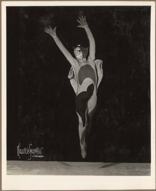 Harcourt Algeranoff as Fate in Les presages Ballets Russes, [1] [picture] / Maurice Seymour