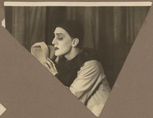 Harcourt Algeranoff as Pierrot in Le Carnaval, Ballets Russes, ca. 1940, [2] [picture]