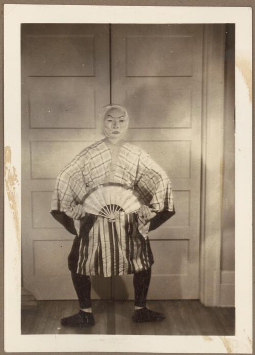 Harcourt Algeranoff in costume for Japanese dance, ca. 1940 [picture]