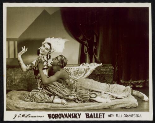 Portrait of Tamara Tchinarova Finch and Martin Rubinstein as Zoebeide and the Golden Slave in Scheherazade, Borovansky Ballet, [ca. 1946] [picture]