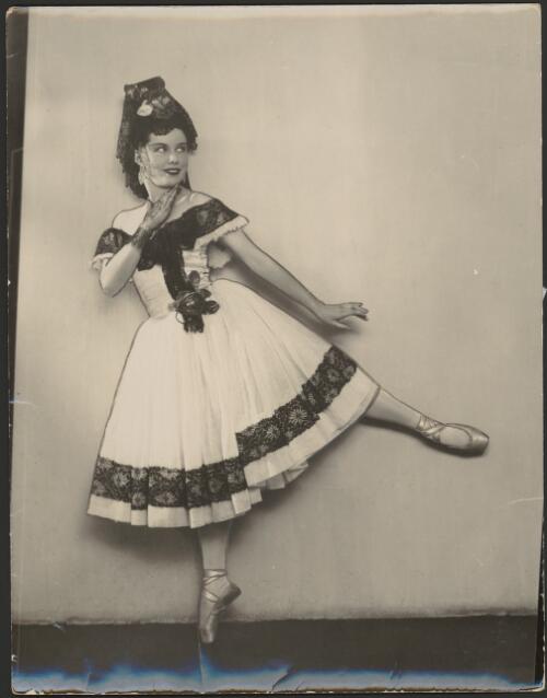 Portrait of Moya Beaver in Spanish dance, Ballet Nationale, 1941, [2] [picture]