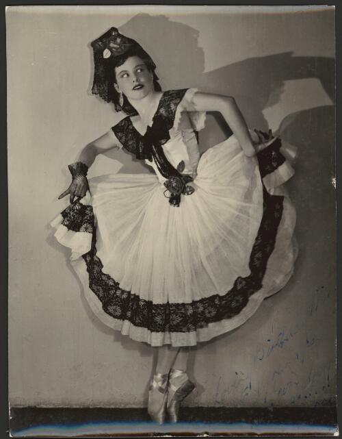 Portrait of Moya Beaver in Spanish dance, Ballet Nationale, 1941, [3] [picture]