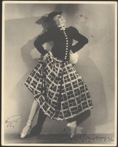 Portrait of Lelia Roussova in costume, Ballets Russes , ca. 1930s [picture] / reproduction by Mme. S. Georges