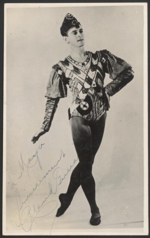 Portrait of Roland Guerard in costume, Ballets Russes,  ca. 1930s [picture]