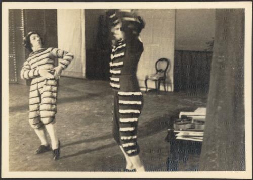Two male dancers in Scuola di ballo, Monte Carlo Russian Ballet, 1936 or 1937 [picture]