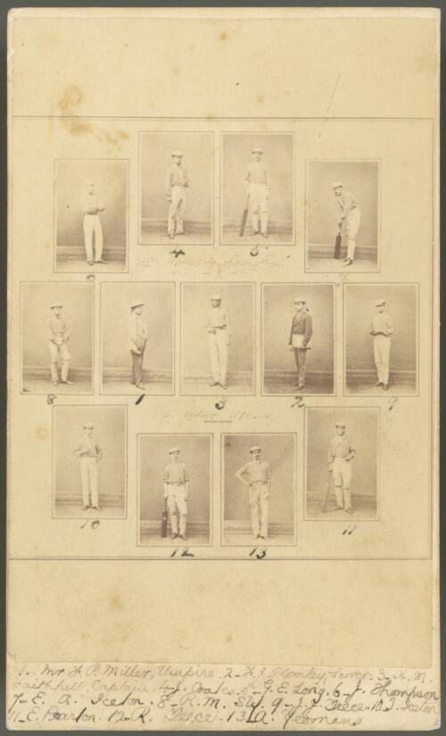 Sydney University cricket team, December 1870 [picture] / A. McDonald