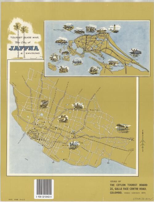 Tourist guide map, the city of Jaffna & environs