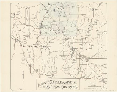 Tourist map of the Castlemaine and Kyneton districts [cartographic material] / compiled by the Tourists' Resorts Committee, Victoria