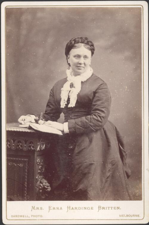 Portrait of Mrs. Emma Hardinge Britten [picture] / Bardwell