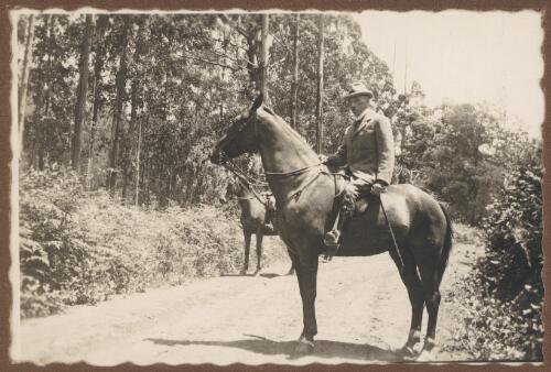 Portrait of Billy Hughes on horseback [picture]