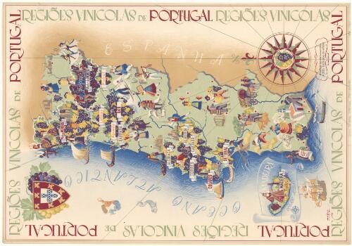 Regiões vinicolas de Portugal [cartographic material] / Mario Costa