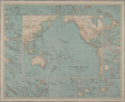 Pacific Ocean [cartographic material] / compiled and drawn in the Cartographic Section of the National Geographic Society for the National geographic magazine ; Gilbert Grosvenor, editor ; Albert H. Bumstead, chief cartographer ; culture by James M. Darley ; physiography by Charles E. Riddiford