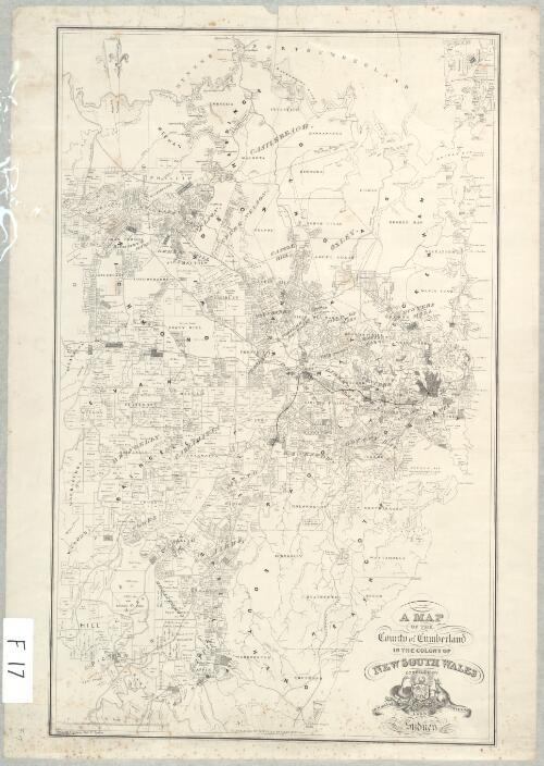 A map of the County of Cumberland in the Colony of New South Wales [cartographic material] / Compiled by W.H. Wells, Land Surveyor, Sydney. Goddard engraver