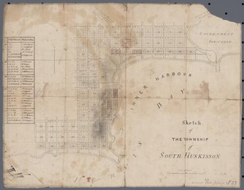Sketch of the township of South Huskisson [cartographic material]