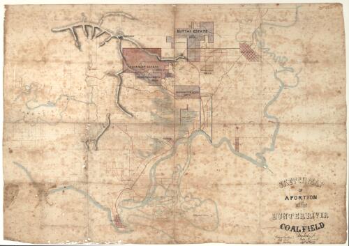 Sketch map of a portion of the Hunter River Coalfield [cartographic material] John Usher Jnr. for Mining Engineer etc, Sept. 15th 1873