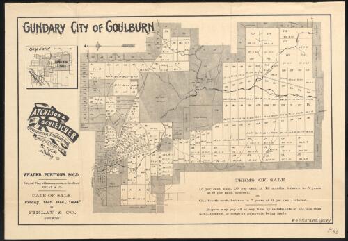 Gundary City of Goulburn [cartographic material] / Atchinson & Schleicher, Civil Engineers & Licensed Surveyors