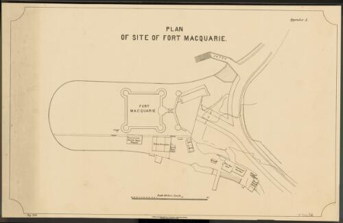 Plan of site of Fort Macquarie [cartographic material] / Photo-lithographed at the Government Printing Office, Sydney, New South Wales