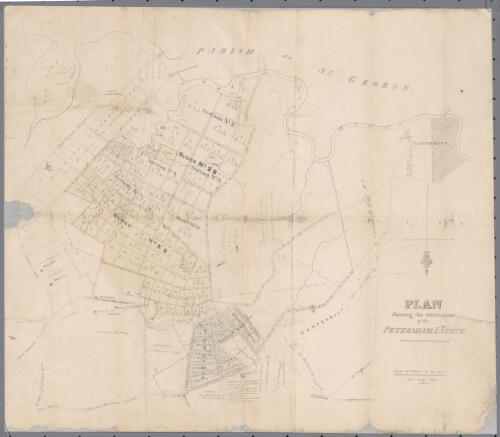 Plan shewing the subdivision of the Petersham Estate [cartographic material] / J. Allan, Lithog. 2 Hunter St. Sydney