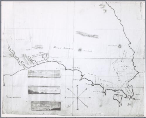 [Sketch of section of north and west coasts, Tasmania] [cartographic material] / by Captain Hardwick