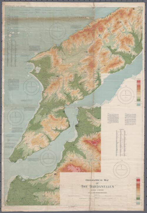 Orographical map of the Dardanelles [cartographic material] : reduced from captured Turkish maps