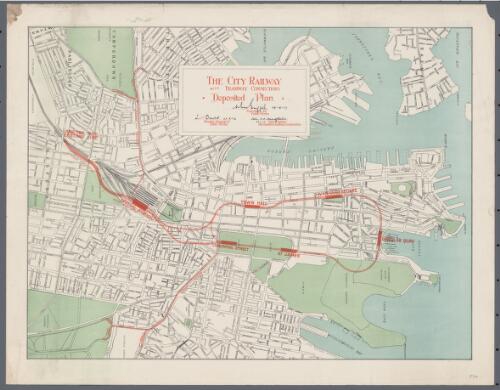 The city railway with tramway connections [cartographic material] : deposited plan