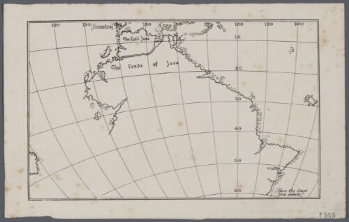 [Section of Jean Rotz circular chart 1542 Asian Australian hemisphere] [cartographic material]