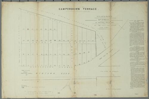 Camperdown Terrace [cartographic material] / W. H. Wells Surveyor