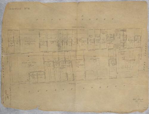 [Section no. 31, allotments in Pitt Street and George Street, Sydney] [cartographic material] / Robt. Russell Asst. Surveyor