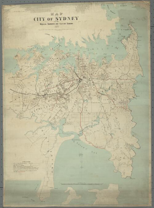 Map of the City of Sydney and the Western, Southern and Eastern Suburbs 1877 [cartographic material]