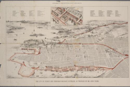 The city of Sydney and suburban railway extension [cartographic material] / as proposed by Mr. John Young
