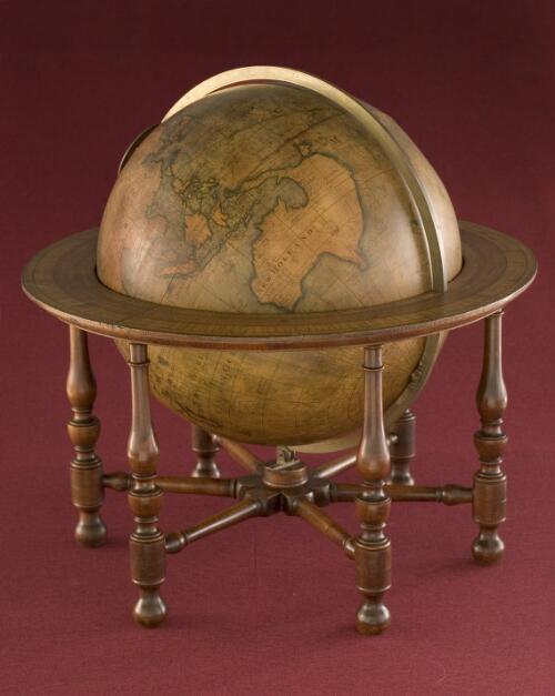A new terrestrial globe drawn from the best authorities by Rd: Cushee containing the latest discoveries [cartographic material]