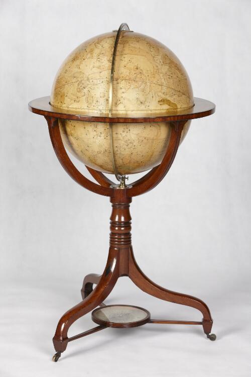 Cary's new and improved celestial globe : on which is carefully laid down the whole of the stars and nebulae contained in the astronomical catalogue of the Revd. Mr. Wollaston. F.R.S. / compiled from the authorities of Flamsteed, de la Caille, Hevelius, Mayer, Bradley, Herschel Maskelyne &c., with an extensive number from the works of Miss Herschel, the whole adapted to the year 1800, and the limits of each constellation determined by a boundary line