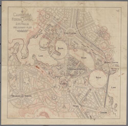 Canberra Federal Capital of Australia preliminary plan [cartographic material]