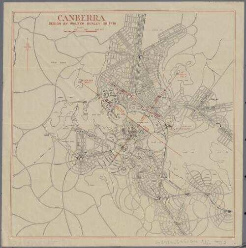 Canberra [cartographic material] / design by Walter Burley Griffin