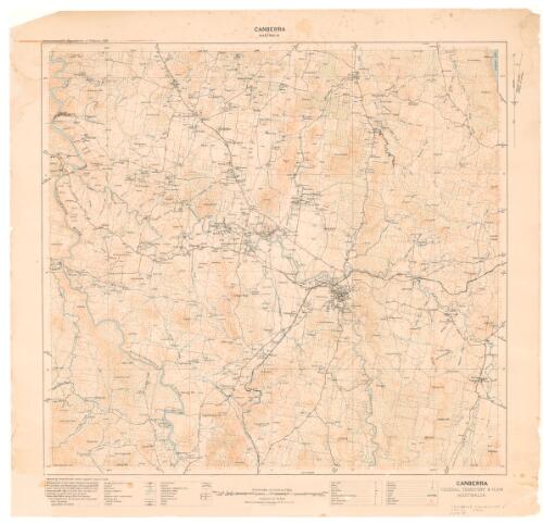 [Military survey of Australia], Canberra Federal Territory & N.S.W. Australia [cartographic material] / prepared by Commonwealth Section, Imperial General Staff