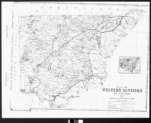 Map of the Western Division New South Wales 1884 [cartographic material] / lithographed & printed at the Department of Lands, Sydney