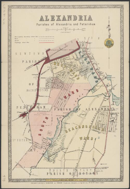 Alexandria [cartographic material] : Parishes of Alexandria and Petersham