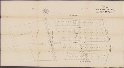 Plan of Burren Estate, Newtown [cartographic material]